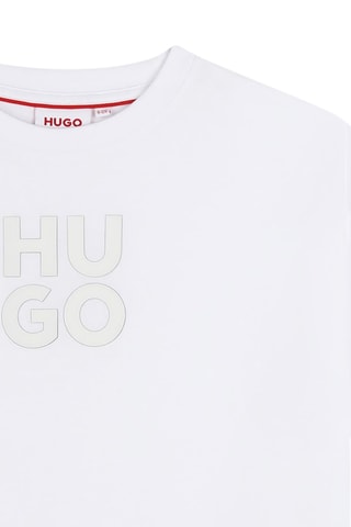 T-shirt en coton biologique - Blanc - Hugo