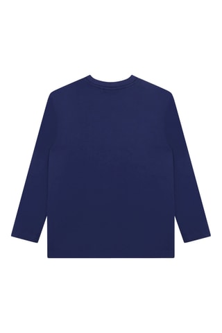 T-shirt en coton biologique - Bleu foncé - Hugo