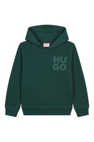 Sweat à capuche - Vert foncé - Hugo