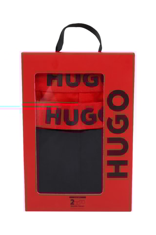 2 boxers - Noir et rouge - Hugo