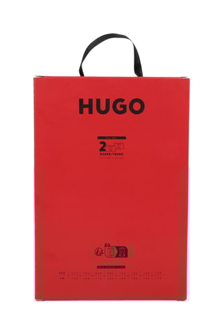2 boxers - Noir et rouge - Hugo
