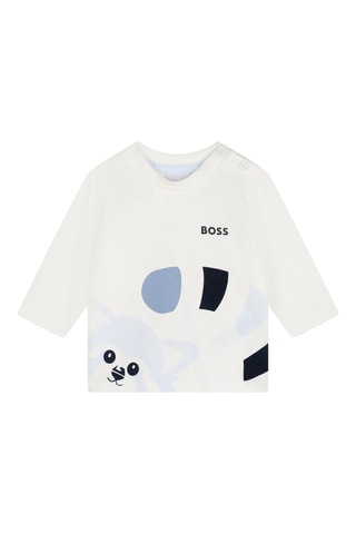 T-shirt en coton biologique - Blanc - Boss