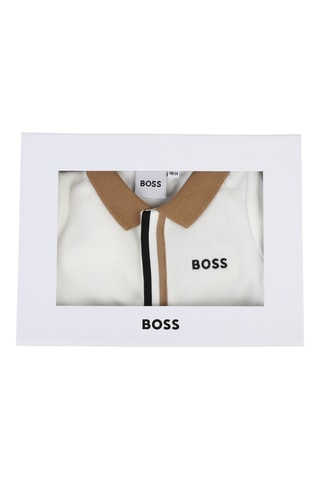 Grenouillère en coton biologique - Blanc - Boss