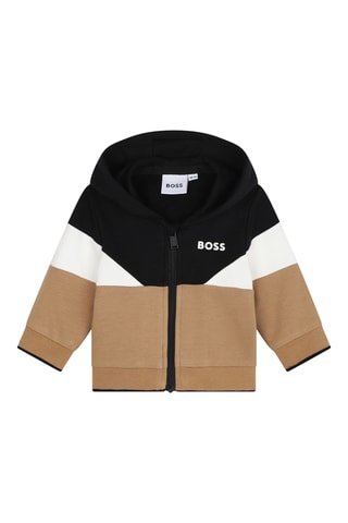 Ensemble 3 pièces en coton biologique - Marron et blanc - Boss