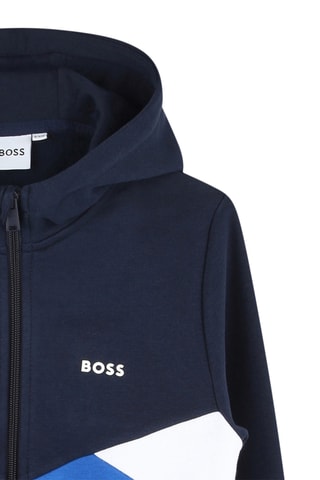 Sweat à capuche - Bleu - Boss