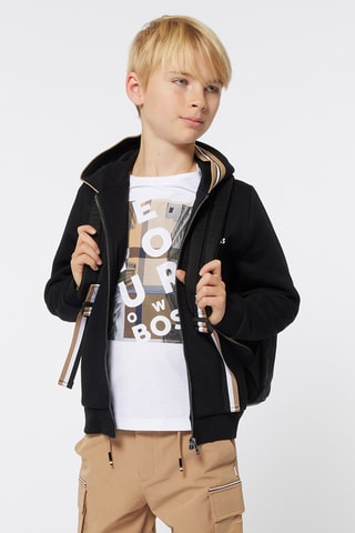 Sweat à capuche - Noir - Boss