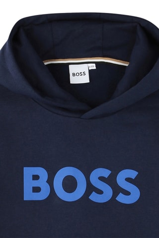 Sweat à capuche - Bleu marine - Boss