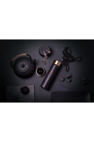 Cantil isotérmico de aço inoxidável - Preto e rosa - 450 ml