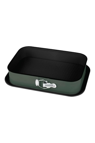 Forma para bolo em revestimento de titânio Matte Green Collection - 39 x 27 x 7,5 cm