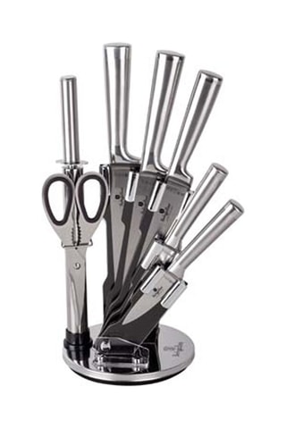 Conjunto de facas com suporte - 8 peças