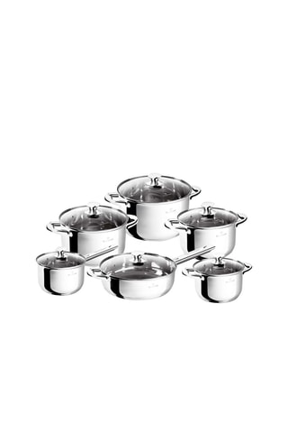 Trem de cozinha em aço inoxidável Gourmet Line - 12 peças