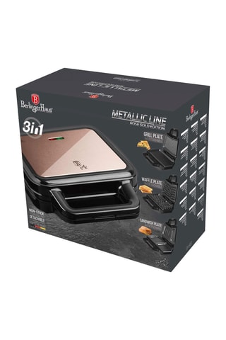 Aparelho para sanduíche 3 em 1 Metallic Line Rose Gold Edition
