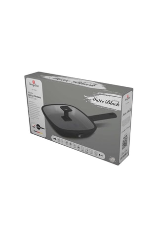 Grelhador com tampa Matte Black Collection - 28 x 4,1 cm - 2,1 l