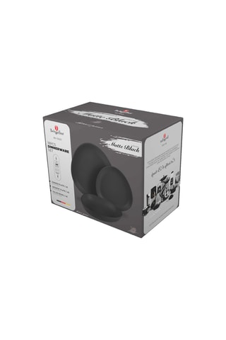 Serviço de porcelana Matt Black - 18 peças