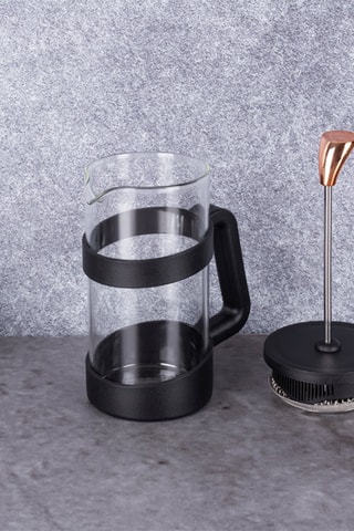 Cafeteira de pistão em aço inoxidável