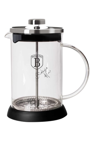 Cafeteira de êmbolo em aço inoxidável e vidro borossilicato Black Vantage - 0,8 l