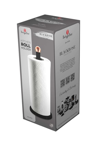 Suporte para rolo de cozinha em aço inoxidável Black Rose 