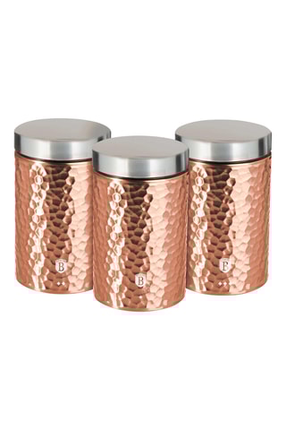 3 caixas em aço inoxidável Metallic Line -