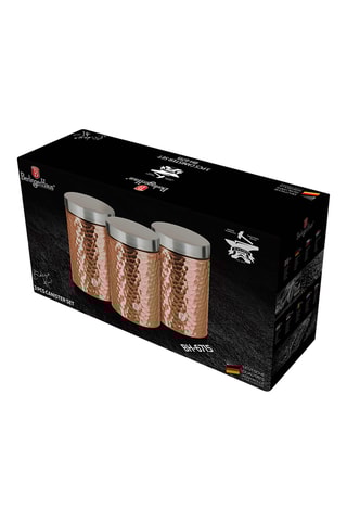 3 caixas em aço inoxidável Metallic Line -
