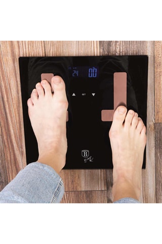 Balança digital em vidro Black Rose - 180 kg