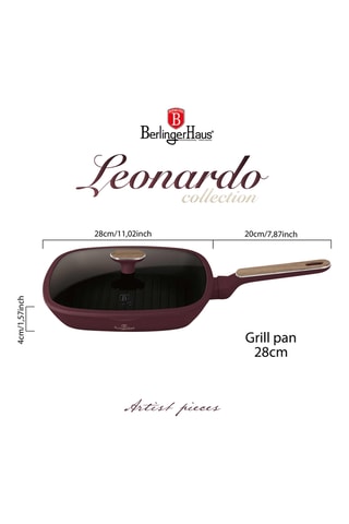 Grelhador Leonardo Nordic - 28,3 x 37,8 x 8,3 cm