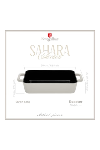 Travessa para o forno em ferro fundido esmaltado - 20,8 x 40,3 x 6,8 cm