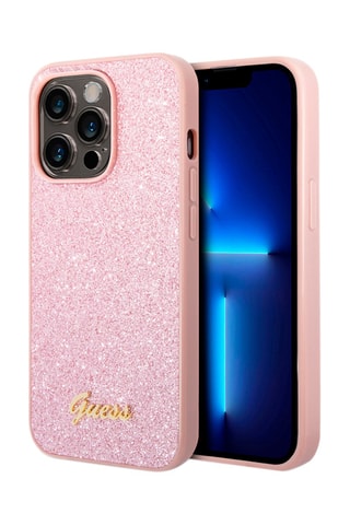 Case Guess Glitter Script - iPhone 14 Pro