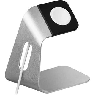 Oplaadstation Apple Watch - zilverkleurig roestvrij staal