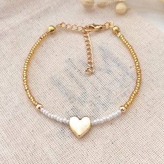 Pulseira - Latão banhado a ouro 