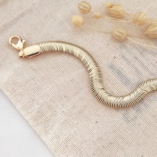 Pulseira de corrente - Latão banhado a ouro