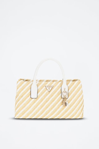 Sac à main Simona - Beige et blanc