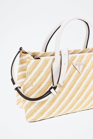 Sac à main Simona - Beige et blanc