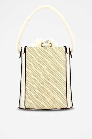 Sac seau en raphia - Ecru