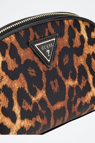 Trousse de beauté Christelle Dome - Camel et noir