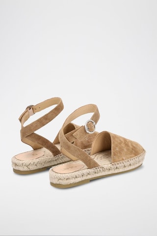 Espadrilles en nubuck - Camel
