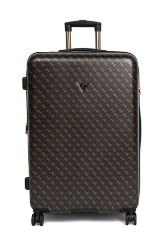 Valise grand volume en soie de bambou Jesco - Noir et marron - 77 cm