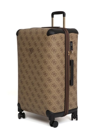 Valise grand volume Berta - Beige et marron - 70 cm