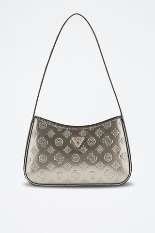Sac porté épaule verni - Argenté
