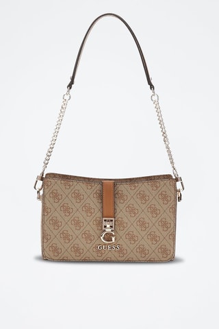 Sac porté épaule Zamira - Beige et marron