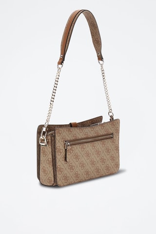 Sac porté épaule Zamira - Beige et marron
