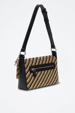 Sac porté épaule Simona - Beige et noir