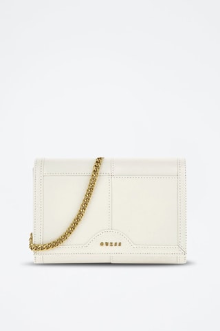 Sac bandoulière en cuir Isa - Blanc