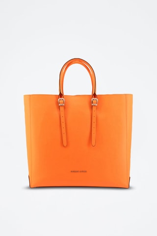 Cabas en cuir - Orange
