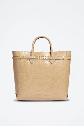 Cabas en cuir Cristina - Beige