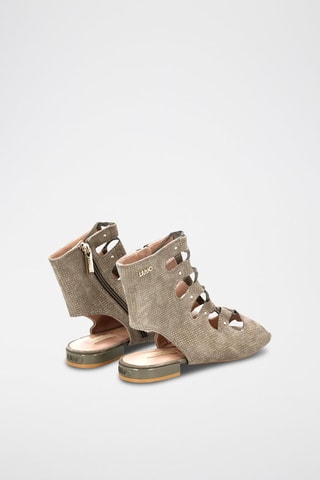 Sandales en cuir de mouton - Kaki