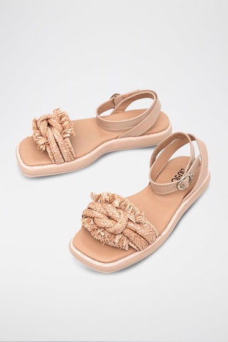 Sandales en cuir - Nude