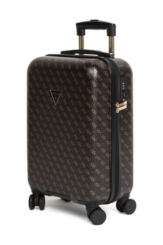 Valise cabine en soie de bambou Jesco - Noir et marron - 54 cm