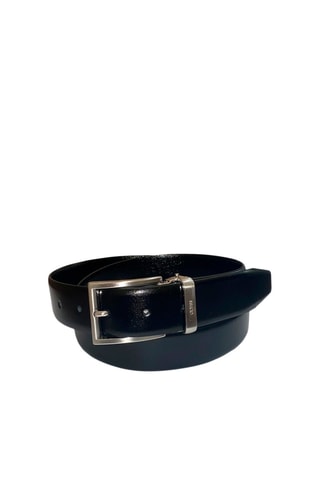 Ceinture réversible en cuir - Noir