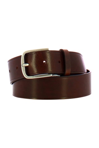 Ceinture en cuir - Marron foncé