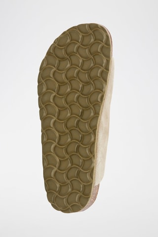 Mules em nobuck - Verde-claro